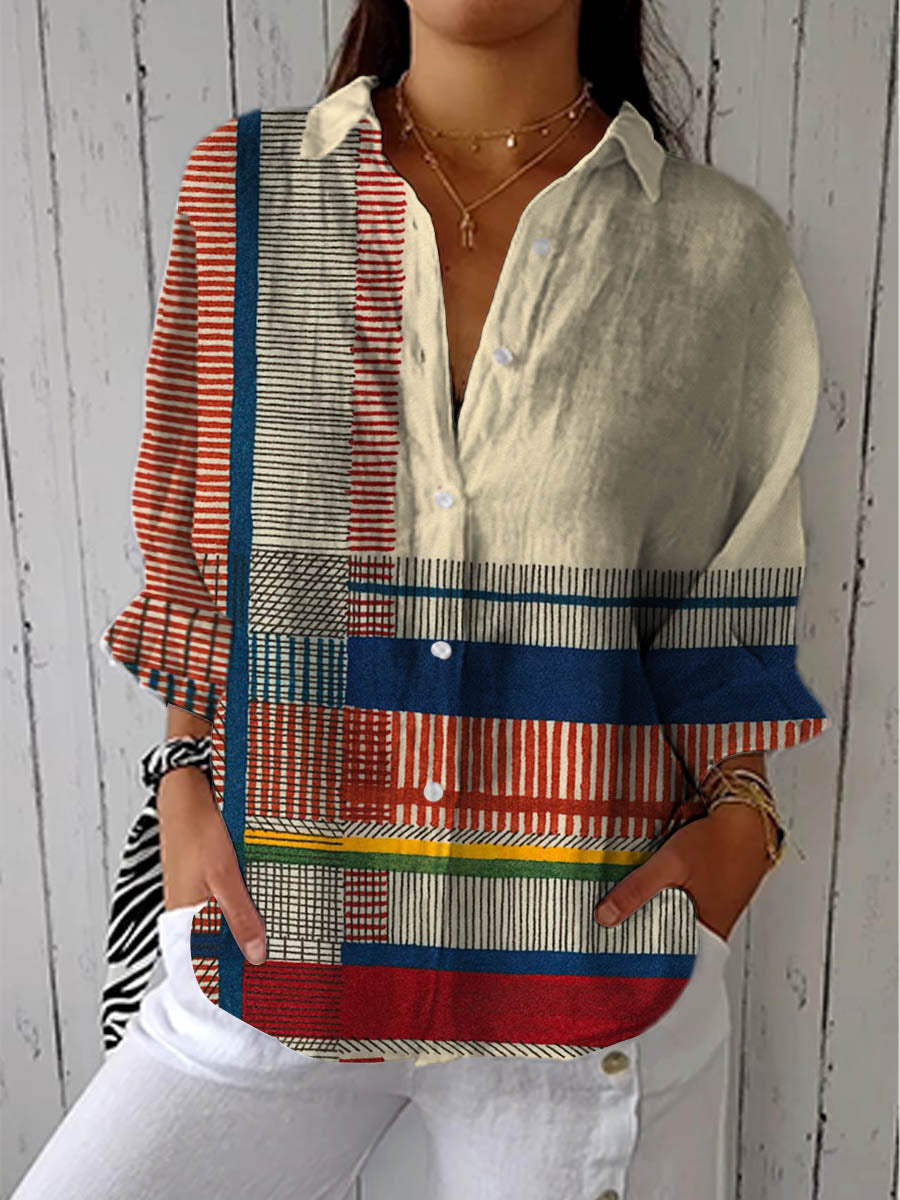 Joan - Artistic Pattern Blouse