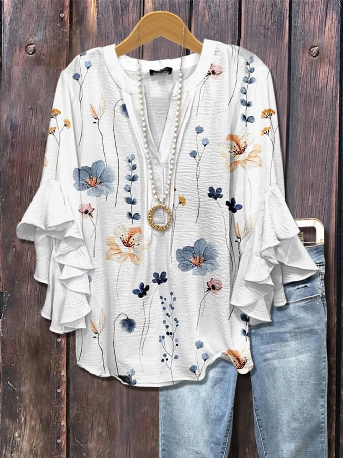 Lyra - Meadow Whisper Blouse