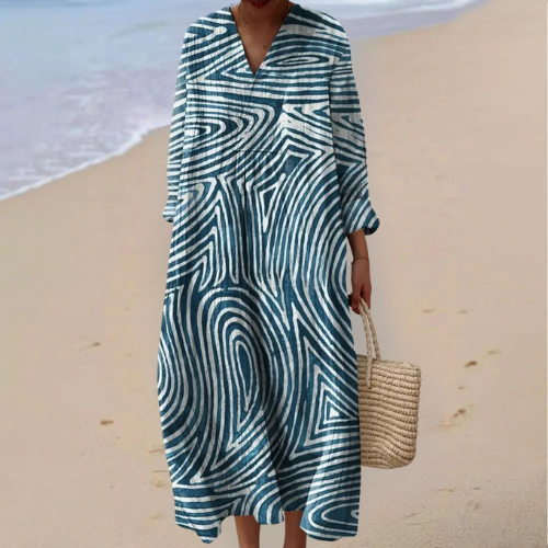 Iris - Bohemian Dress with Ethnic Print