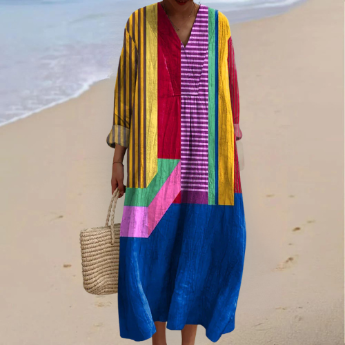 Audrey - Joyful Geometric Dress