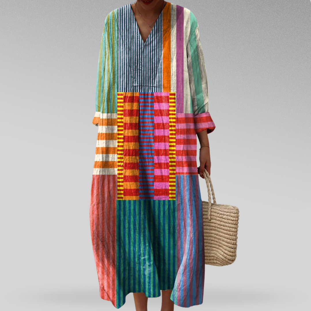 Jennifer - Colourblock Breeze Maxi Dress