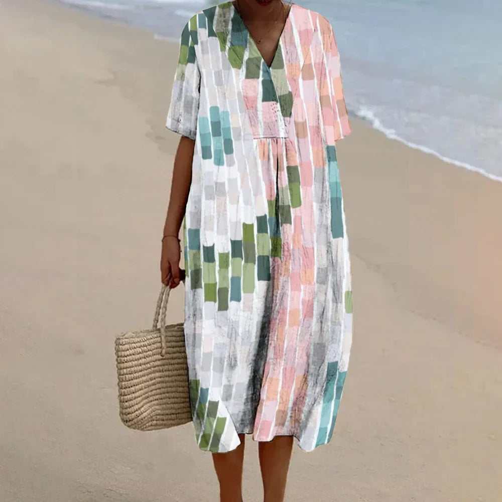 Betty - Pastel Mosaic Dress