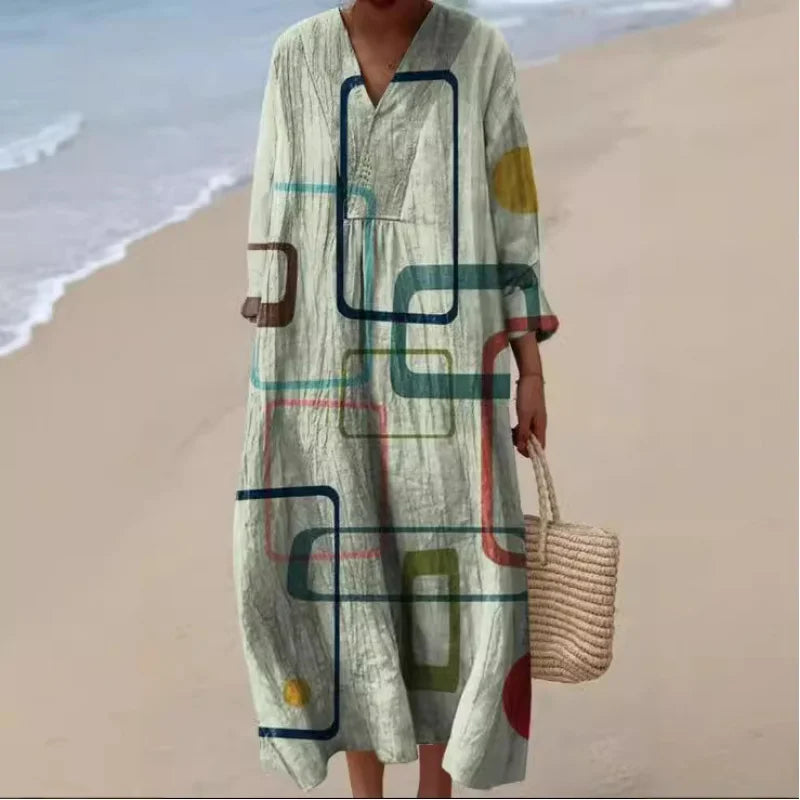 Florence - Bright Green Dress with Black Stripes