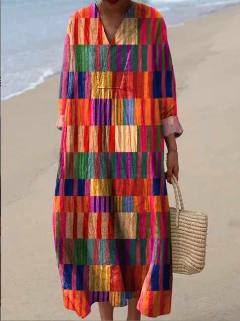 Marjorie - Loose And Comfortable Boho Dress