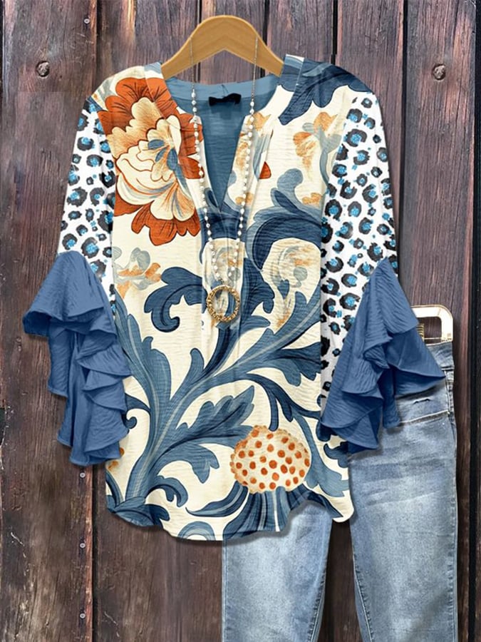 Elora - Vintage Bloom Blouse