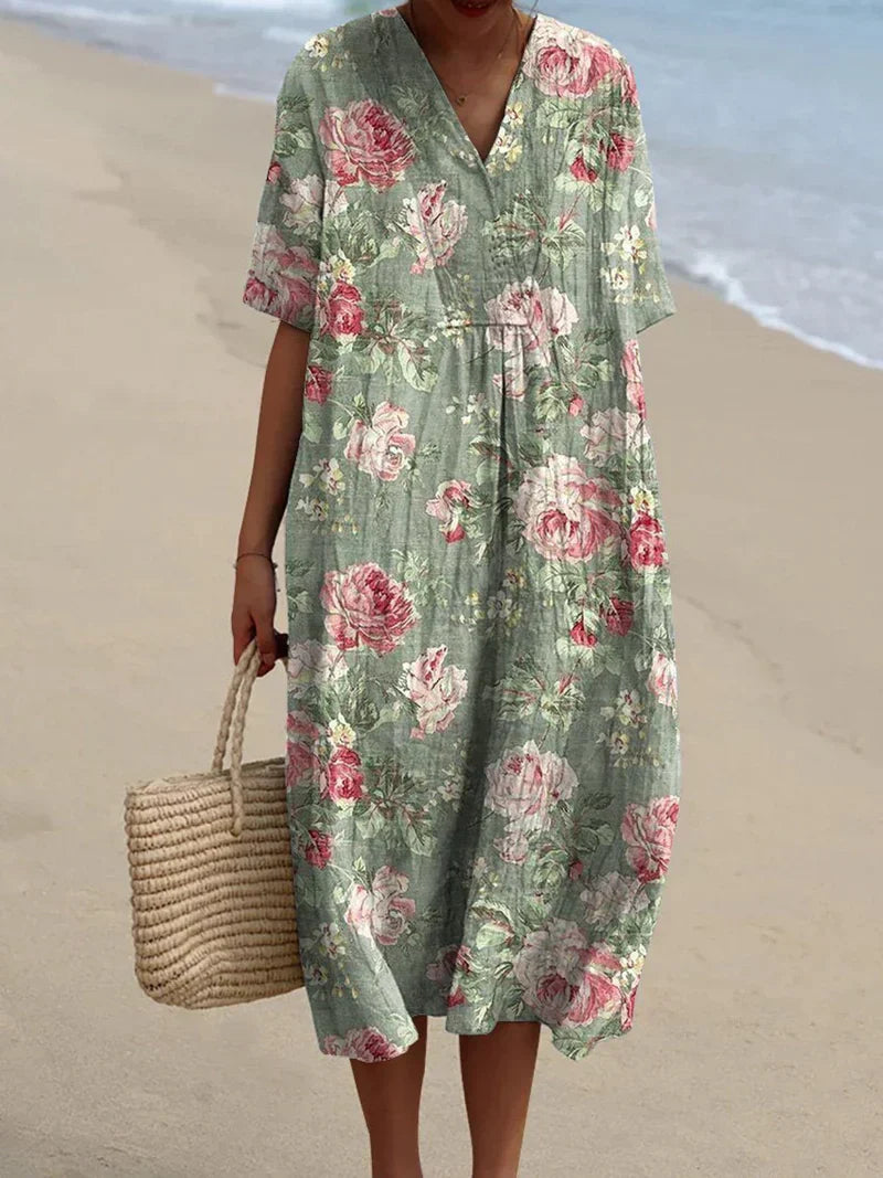 Jeanette - Vintage Floral Dress