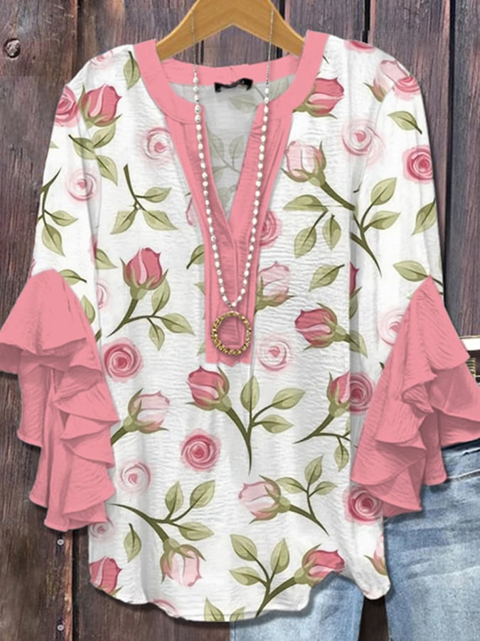 Rosleigh - Soft Rose Petal Blouse