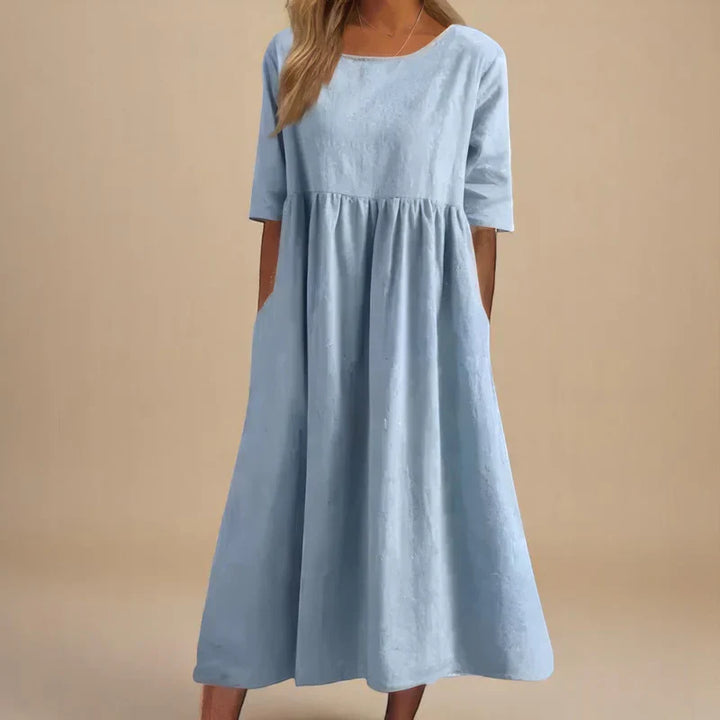 Lorraine - Relaxed A-line Midi Dress