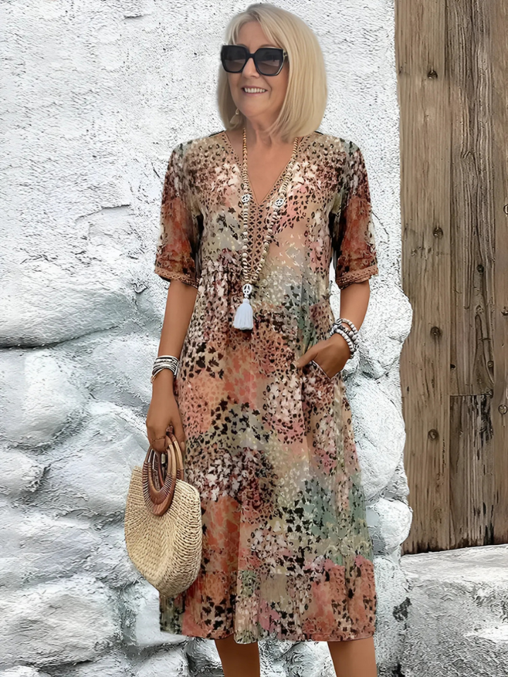Pauline - Vibrant Midi Dress