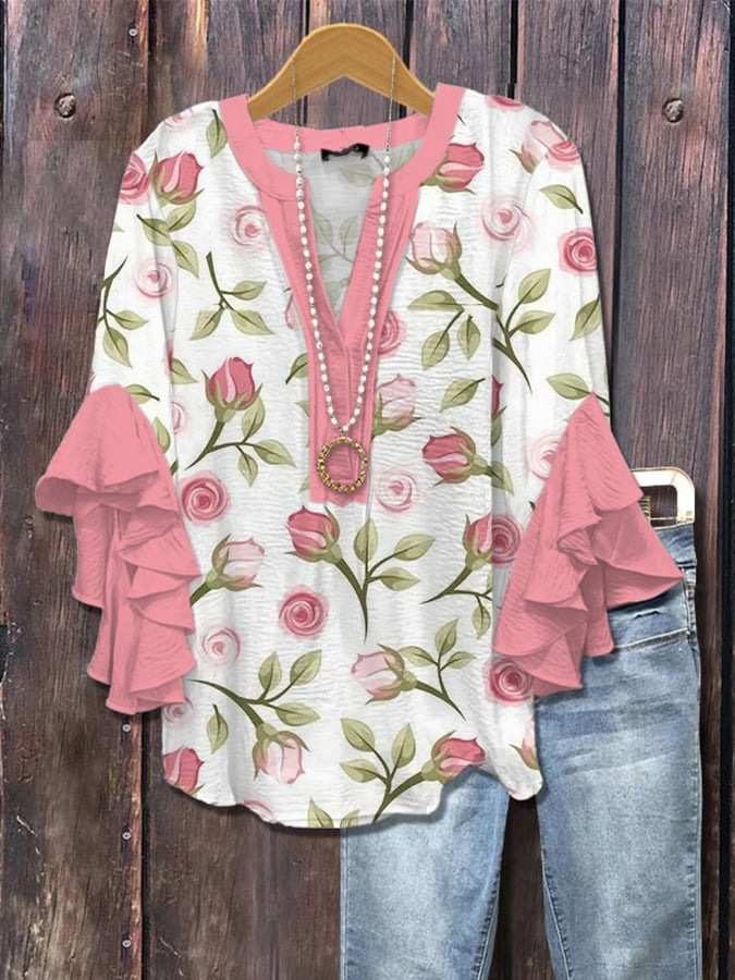 Rosleigh - Soft Rose Petal Blouse