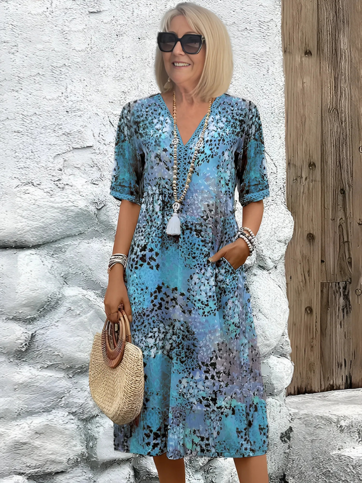 Pauline - Vibrant Midi Dress