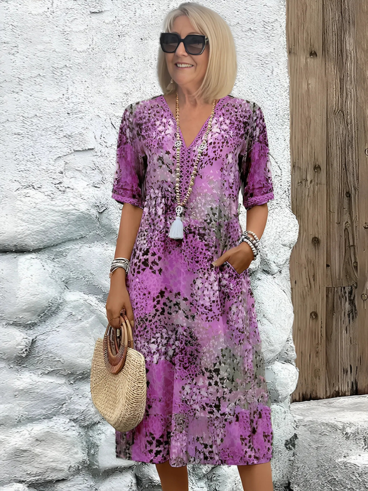 Pauline - Vibrant Midi Dress