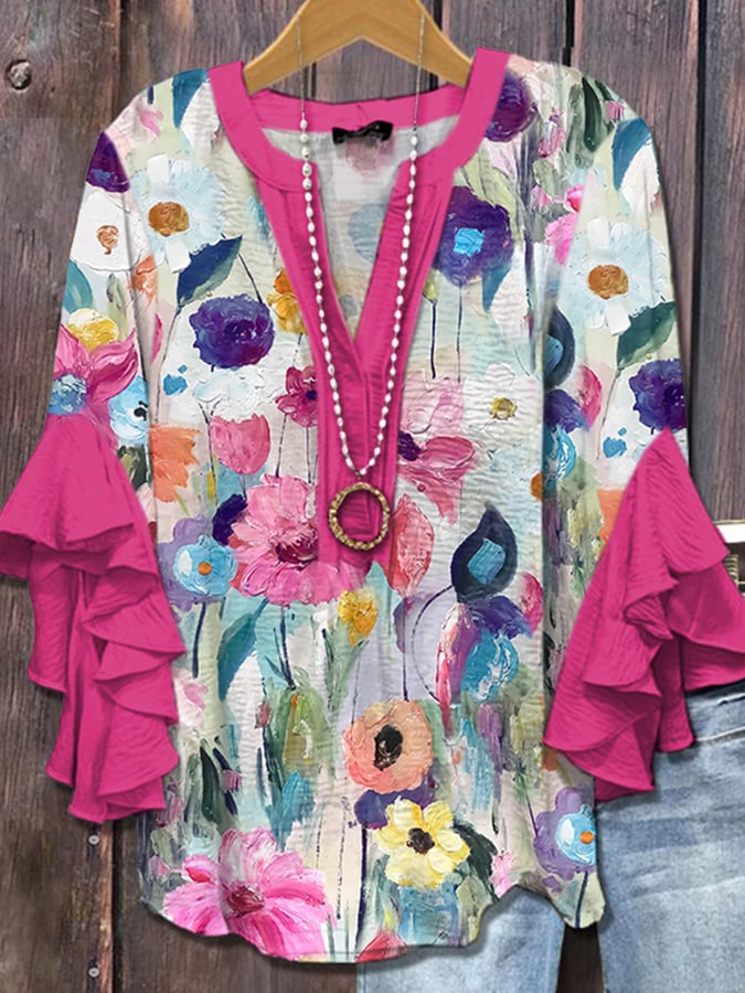 Bloomleigh - Watercolour Floral Blouse