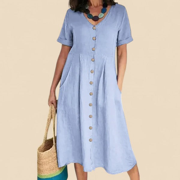 Beryl - Button-Front Day Dress