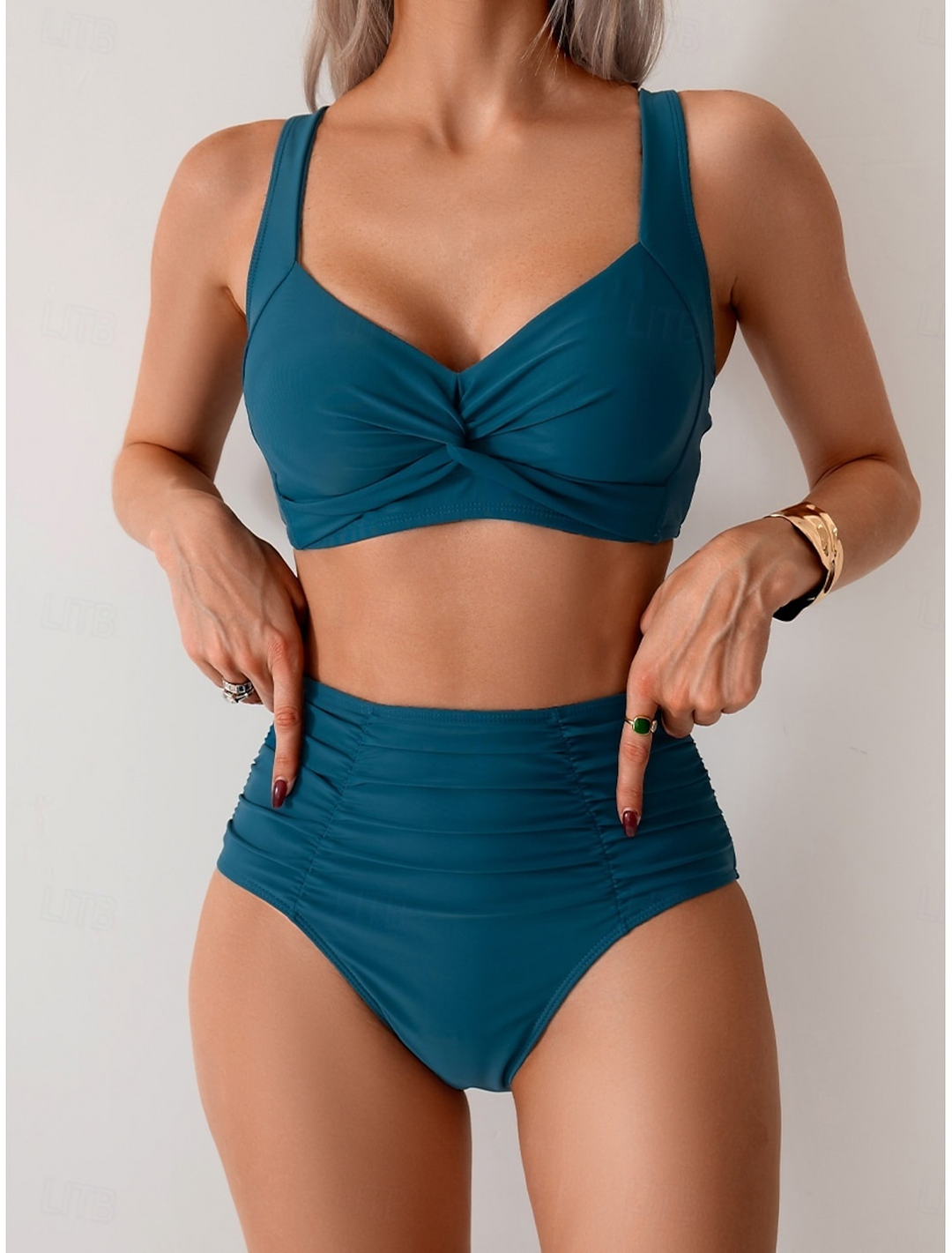 Maureen - Ruched Fabric Bikini